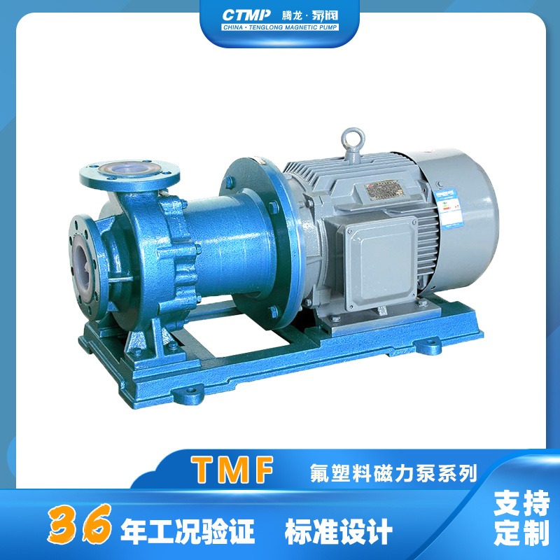 65TMF-30防爆磁力泵 输送酸碱液泵 衬氟泵生产厂家 腾龙泵阀