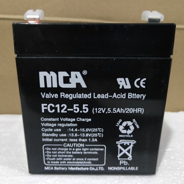 锐牌MCA蓄电池FC12-5.5中商国通电池12V5.5AH 铅酸免维护电池图片