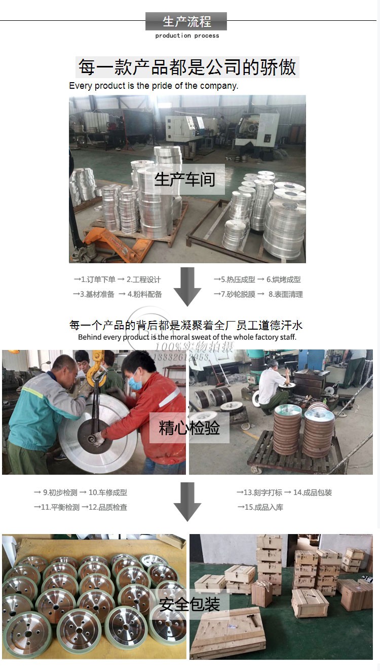金刚石树脂砂轮生产工艺流程