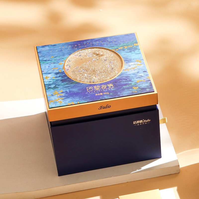 法蒂欧 高端月饼礼盒 法式口味 80克12枚 巴黎夜语系列 中秋礼品定制