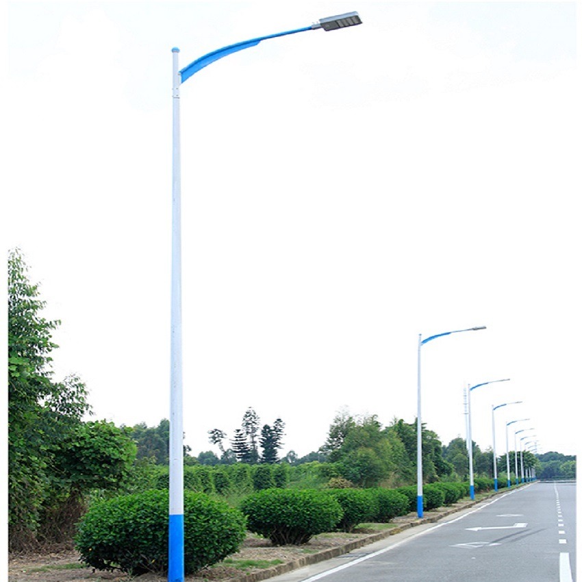 路灯头定制 7米高杆路灯 太阳单臂路灯杆