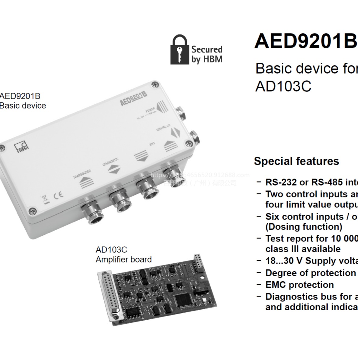 德国HBM 放大器电路板 AED9201B ，AED9201B 接线
