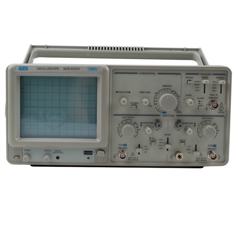 深圳 二手麦威MOS-620CH双踪模拟示波器两通道模拟20M示波器 特价 现货图片
