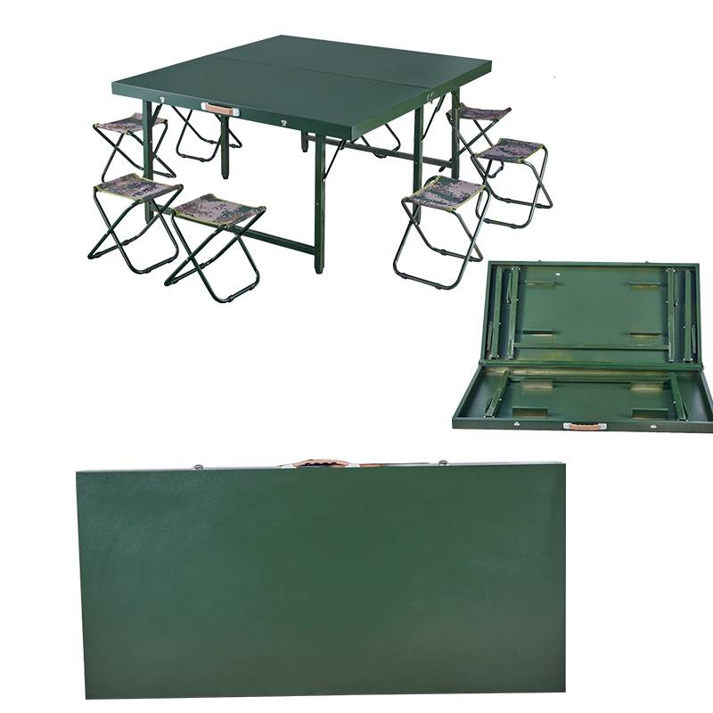 户外野战便携式折叠桌，军绿色方形方桌 厂家批发HY31华军