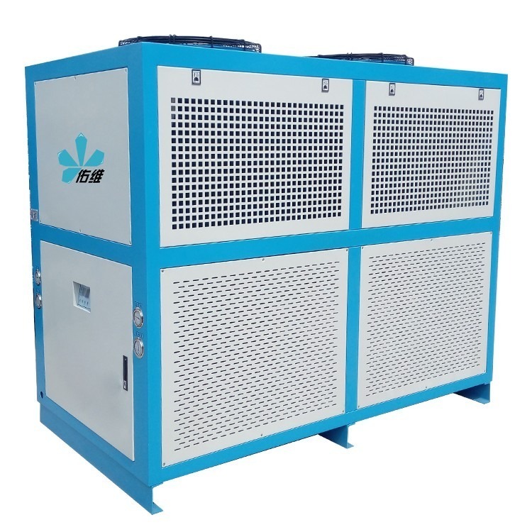 立体箱式冷水 工业风冷式冷水机 佑维50p冷水机 砂磨机冷水机图片
