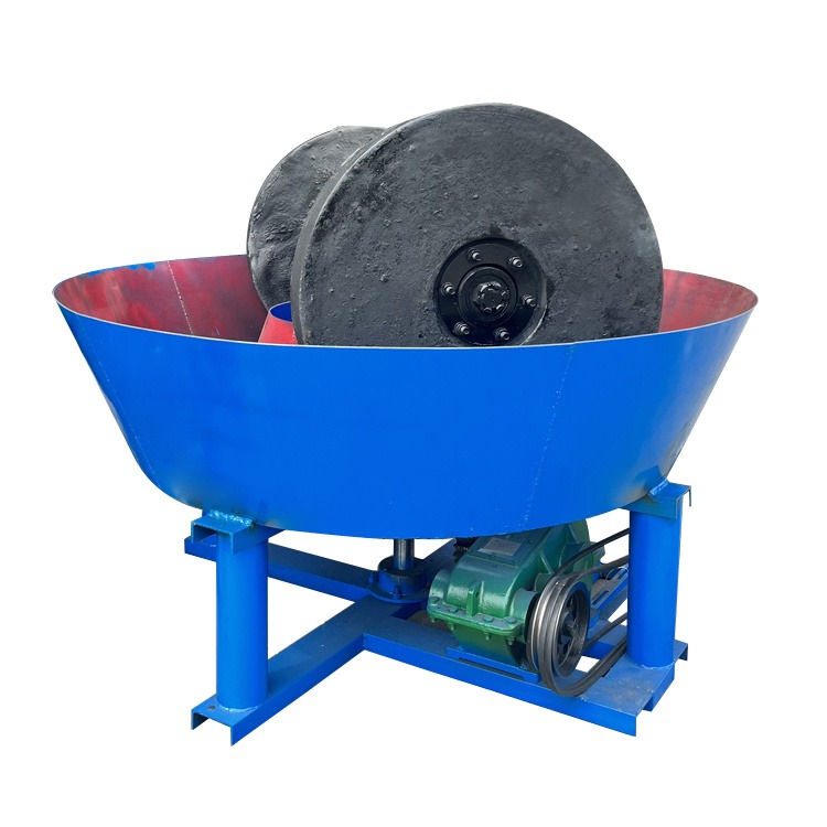 轮碾机设备 新型双辊湿碾机 1400型石英金矿湿式磨粉设备报价 沈德