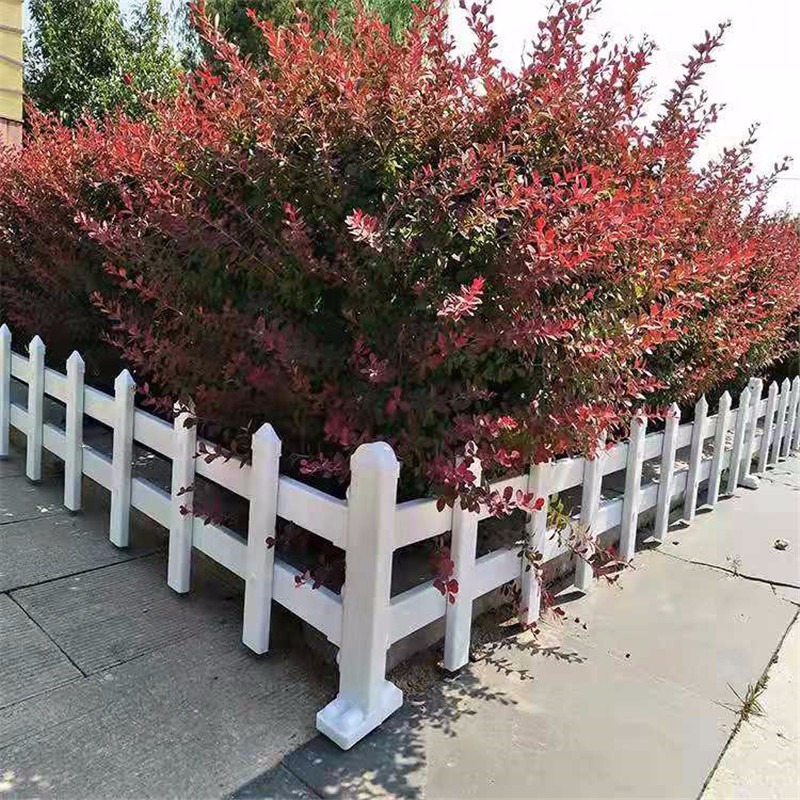 pvc草坪护栏塑钢围栏栅栏户外花池白色塑料小篱笆绿化带花园栏杆峰尚安