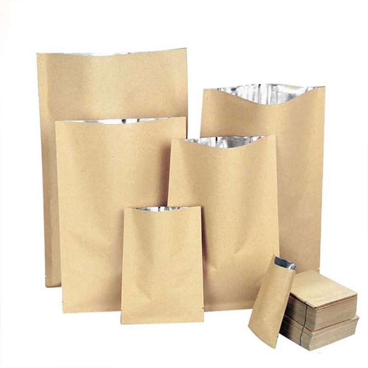 康利达 塑料包装袋 放油牛皮纸袋 开窗休闲食品袋 八边封自立自封袋图片
