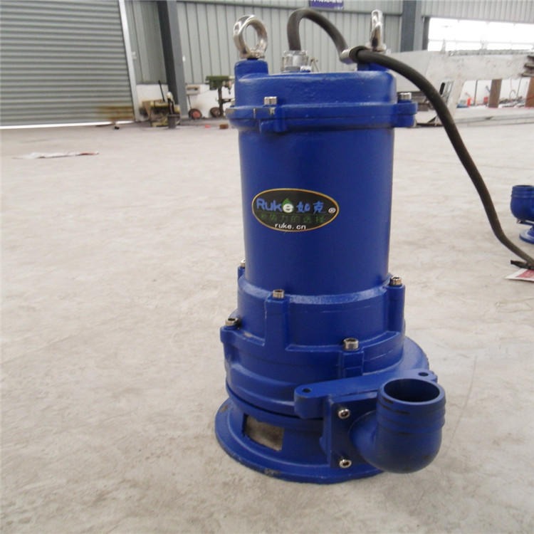 如克厂家AF75-2H双绞刀泵低扬程大口径潜水汲砂泵 沼气池用泵 污水污物潜水泵图片