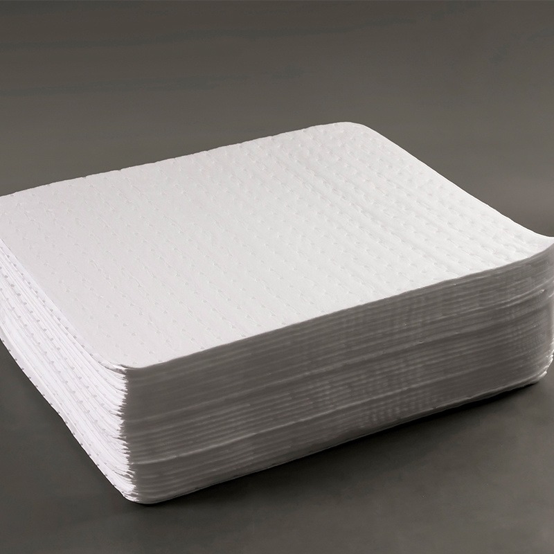 邦拭BONSSUEKQ11-300工业擦拭布 中型油棉 白色片装只吸油加厚4.5mm 40cm×50cm/片×10