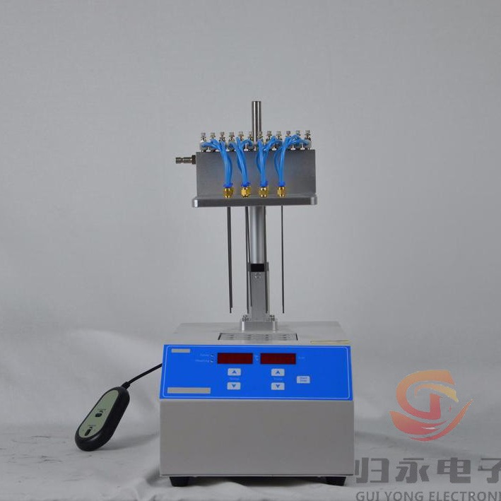 干热式氮吹浓缩仪 12孔干式氮吹仪 GY-GSDCY-12 有12个气道控制开关 节约气体 厂家归永 杭州发货 欢迎咨询