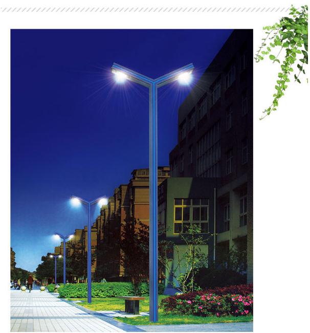 星泓照明厂家大功率超亮杆超亮小区市电5米8米7米高杆定制太阳能庭院灯图片