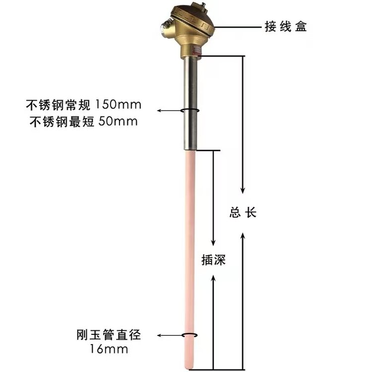 浦光精度：一级计量标准B型铂铑热电偶WRP-130PG