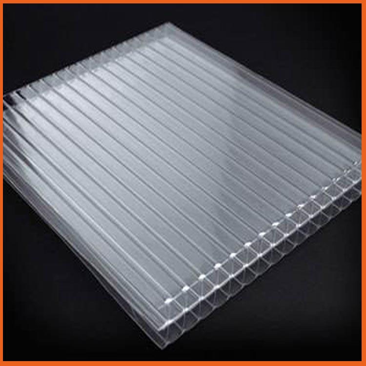 武威双层PC阳光板 10mm空心阳光板 透明卡布隆PC阳光板厂家报价