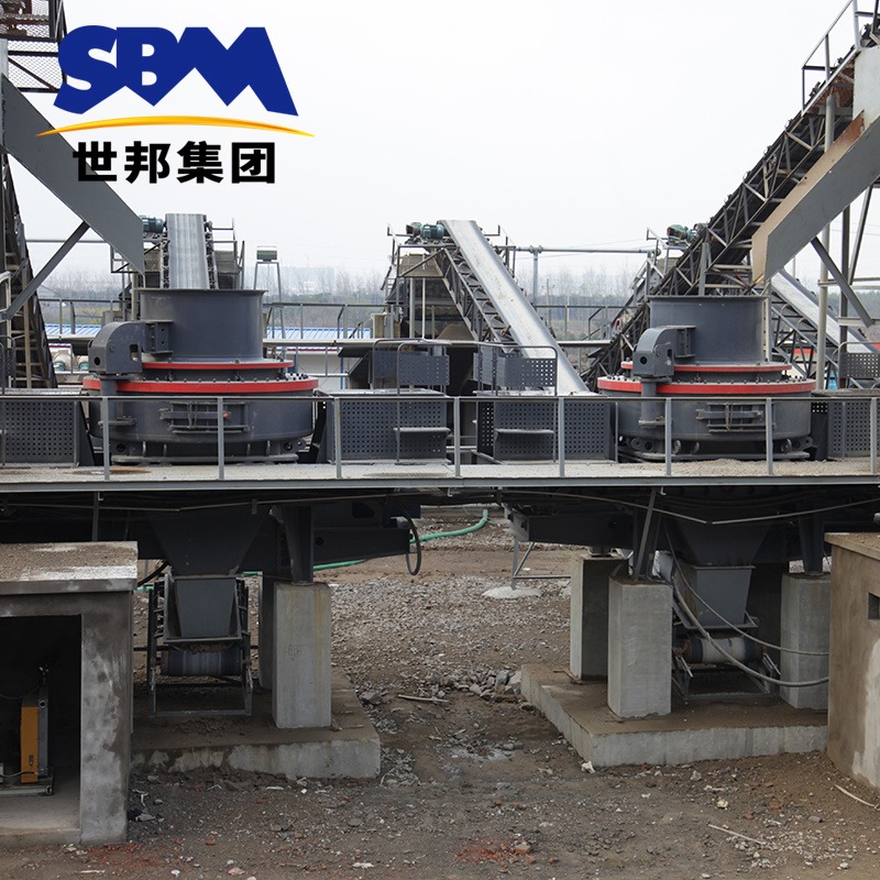河卵石制砂机设备 卵石粉砂设备 上海世邦时产150吨机制砂设备一套价格图片