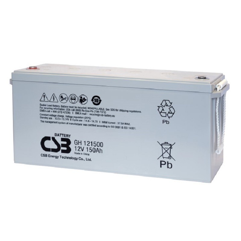 台湾希世比蓄电池GH121500 阀控式密封免维护CSB蓄电池12V150AH UPS电池组