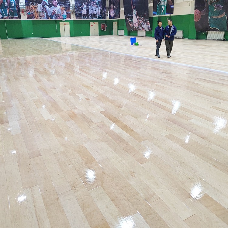 浙江运动地板猴王HWYFA03硬枫木运动木地板室内篮球场