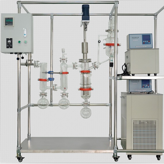 AYAN-B80玻璃薄膜蒸发器 蒸发面积0.1 -0.5m²实验室薄膜蒸馏设备