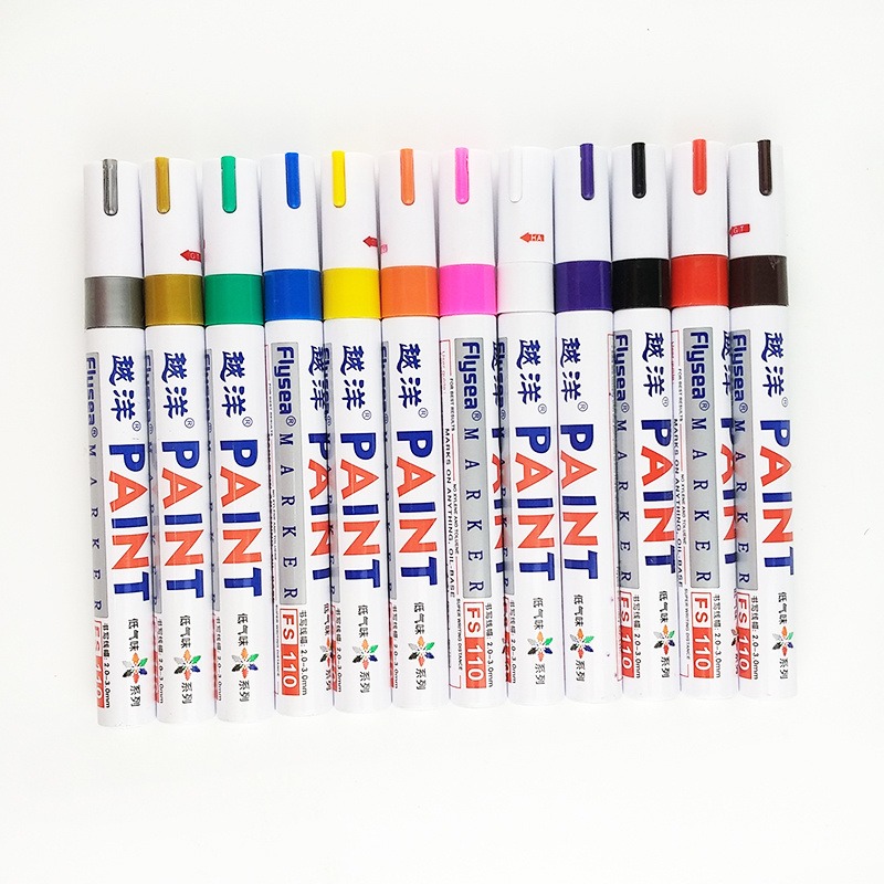 越洋牌110油漆低气味轮胎笔相册DIY涂鸦记号DIY笔