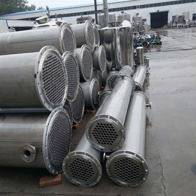 二手化工冷凝器 不锈钢列管式换热器 使用方便10-500平方