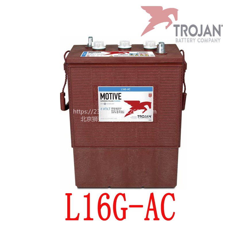 Trojan邱健蓄电池L16G-AC 6V390AH曲臂车升降平台电动机械电池图片