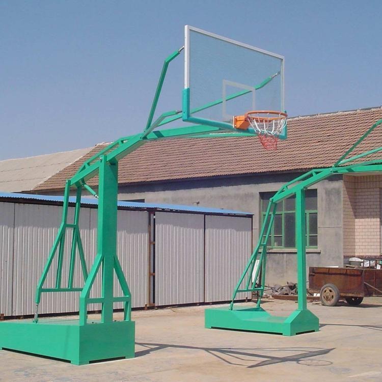 江西地埋式方管篮球架 固定篮球架学校