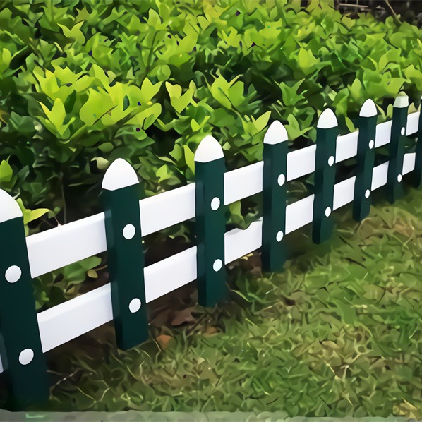 草坪护栏  花园围栏  塑钢护栏  闯业护栏图片