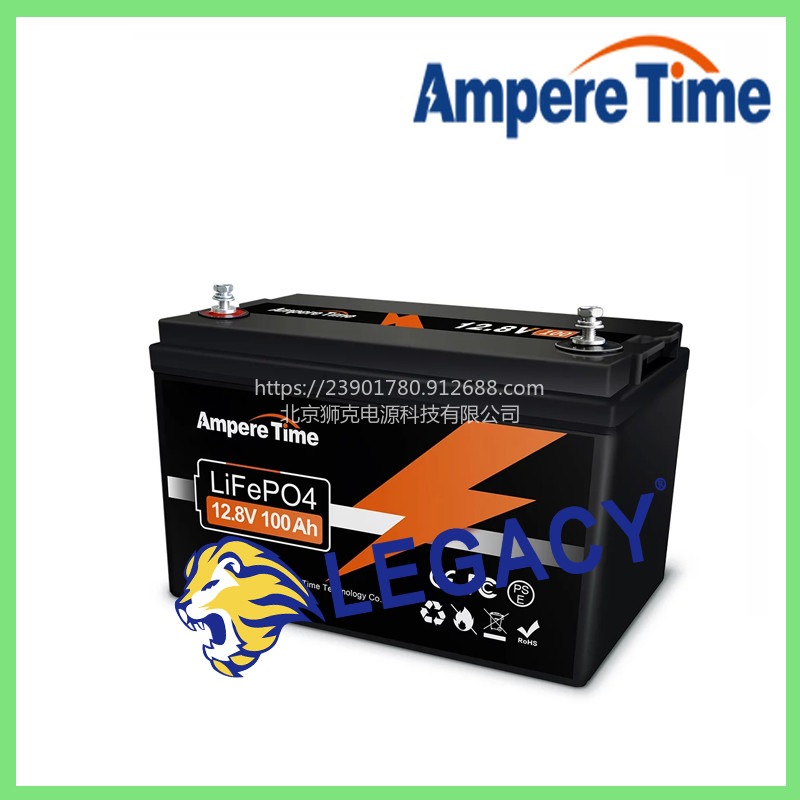 Ampere Time蓄电池12V 200Ah LiFePO4 锂电池，带 200A BMS，适用于 RV 太阳能系统图片