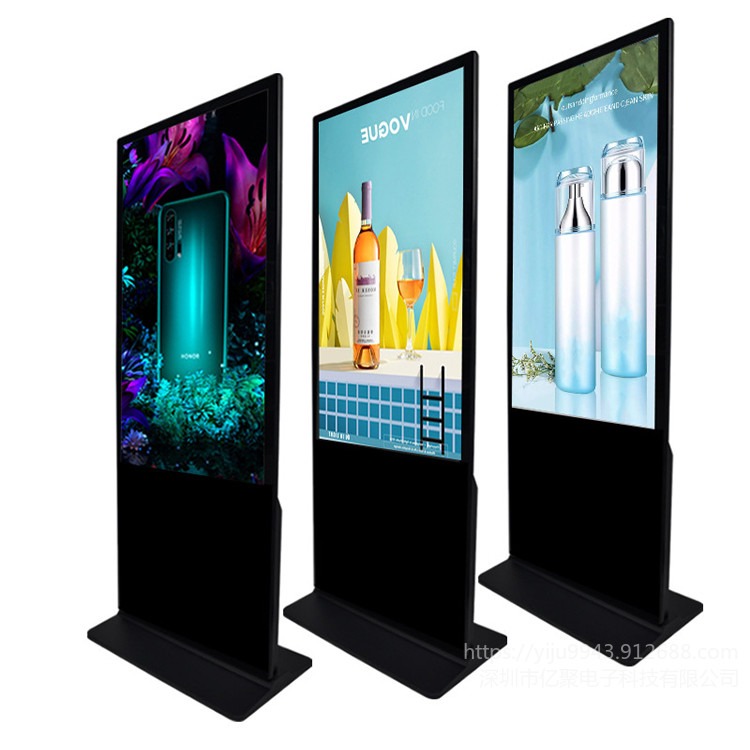 深圳立式广告机现货 65寸落地立式广告机 安卓网络高清智能广告机