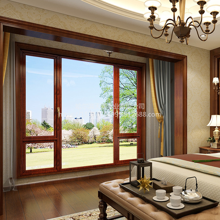 天润铝包木窗保温隔热持久耐用节能铝木复合窗