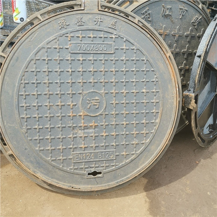 重型井盖 10001200 管道通用 D400承重25吨 巫溪球墨铸铁压花盖板