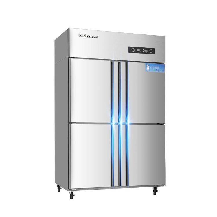 爱雪QB-04LX2型商用冰柜   绵阳    双机双冷直冷铜管四门冷柜/冰箱 价格