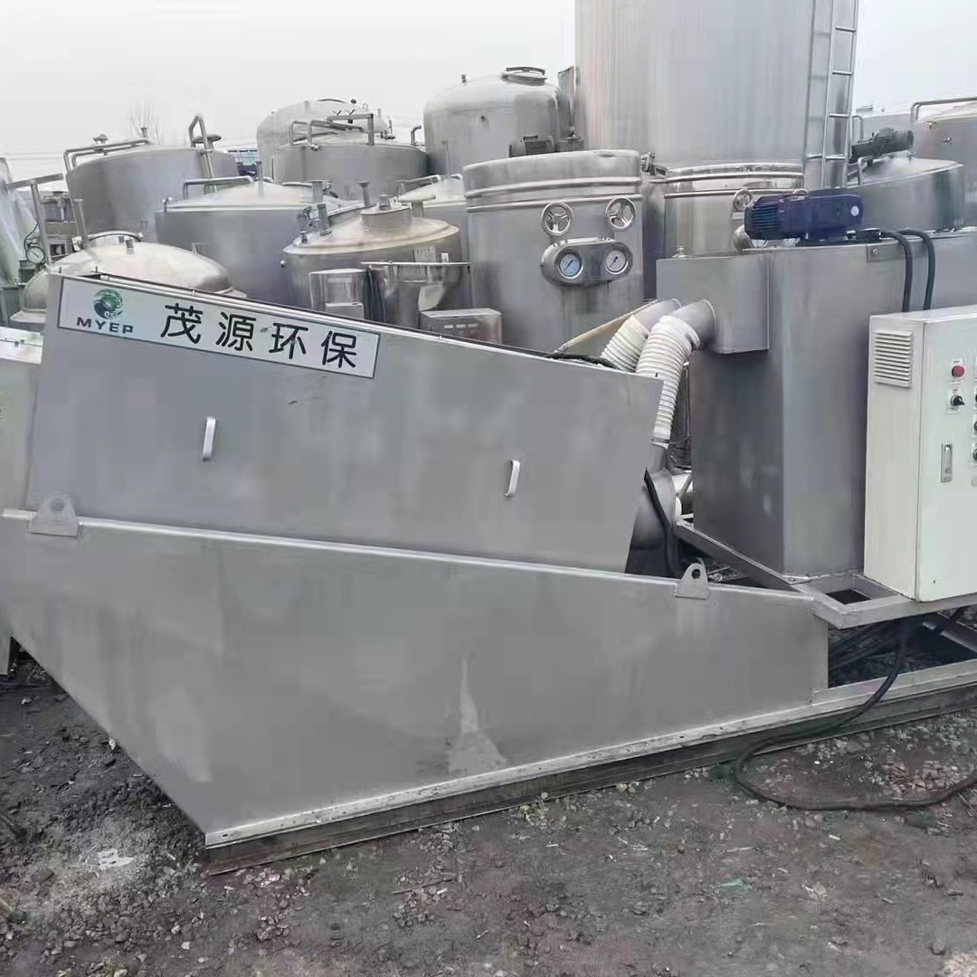 新到18年扬州茂源302叠螺污泥脱水机一台   各种二手环保设备  二手布袋除尘器 二手景津压滤机