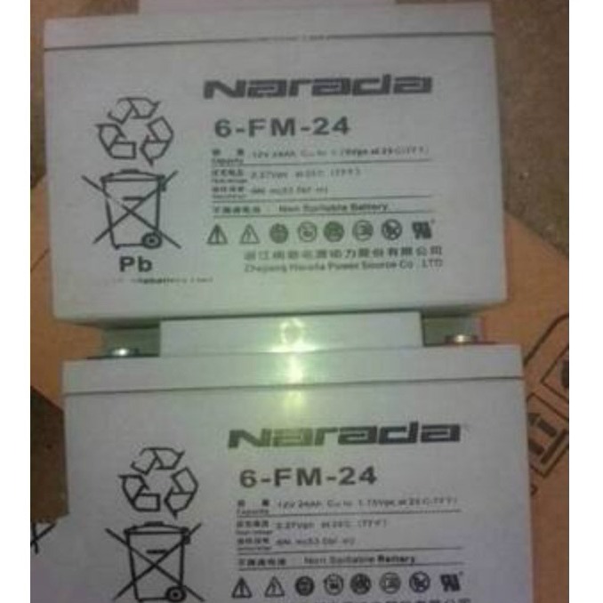 南都蓄电池6-GFM-24 Narada电池12V24AH铅酸蓄电池 消防EPS电源用 参数报价