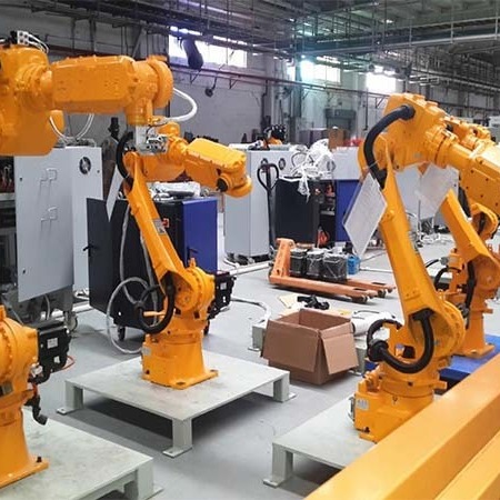 双头焊接机器人 双头自动化焊接设备 双工位焊接机器人 管道机器人焊接设备 工业制造焊接机械手 赛邦智能
