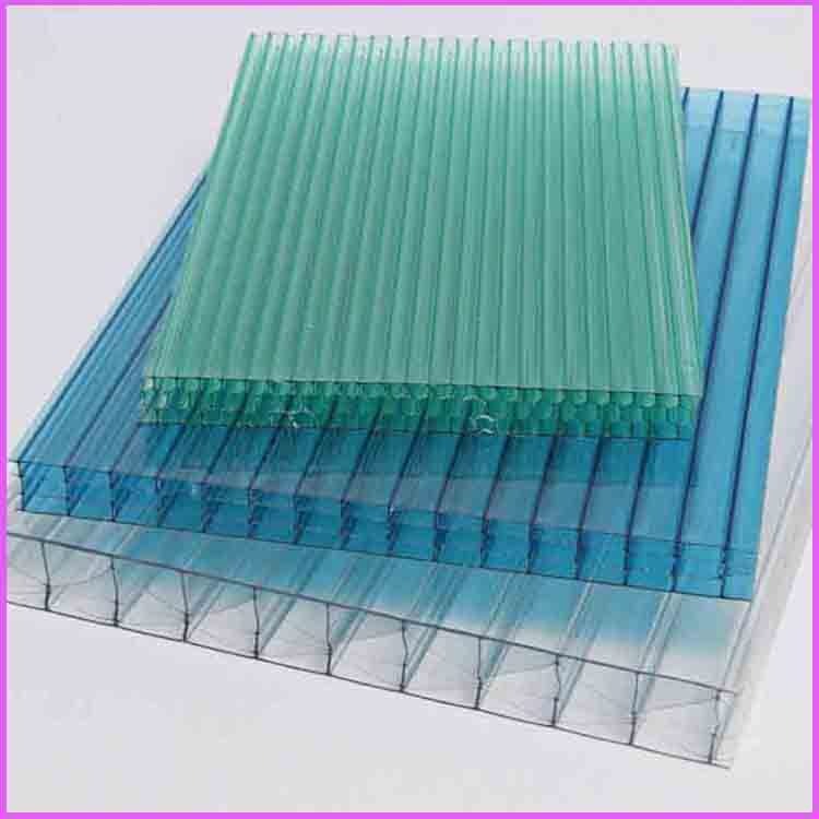 七台河空心双层阳光板 透明塑料中空阳光板 米字型PC阳光板
