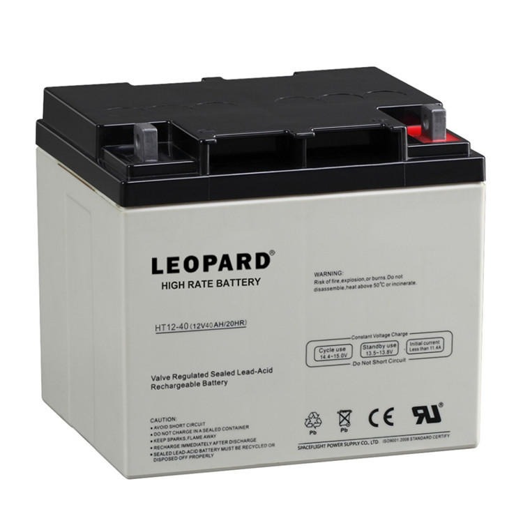 LEOPARD蓄电池HT12-40 12V40AH直流屏 配电柜 UPS配套