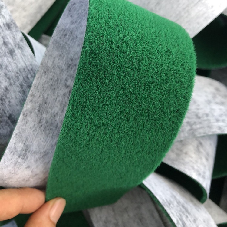 洛汐传动 生产绿绒布包辊带 绿色绒布包棍带  背胶绿色绒布包棍皮