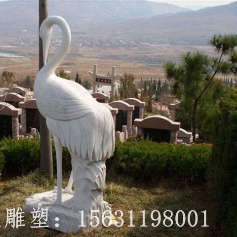 石雕仙鹤动物石雕生产厂家图片