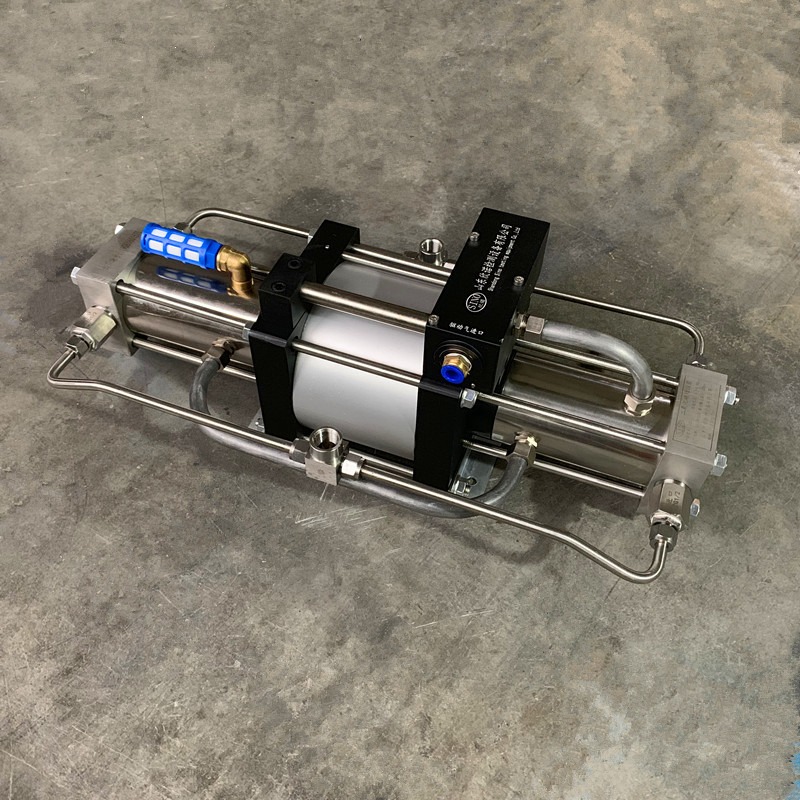 氮气增压泵 氩气增压机 欣诺气动检测设备 气动气体增压泵