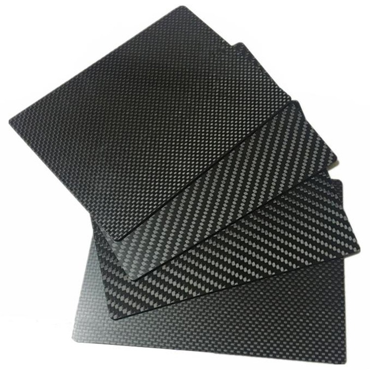 碳纤维板3K全碳纤维材料可加工定制 碳纤维板斜纹黑色哑光