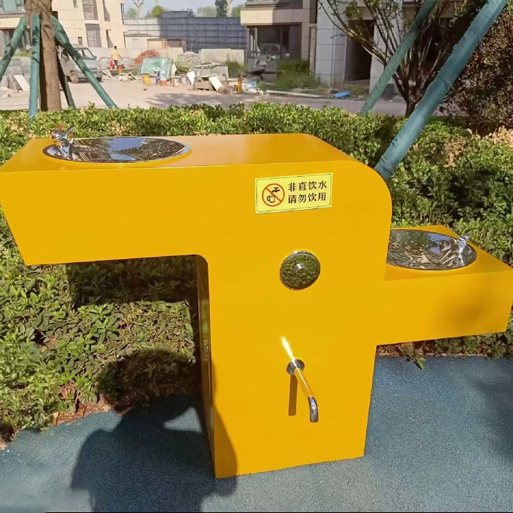 泉自达户外不锈钢公共直饮机QY03-02S室外景区社区园林广场公共洗手台设施定制
