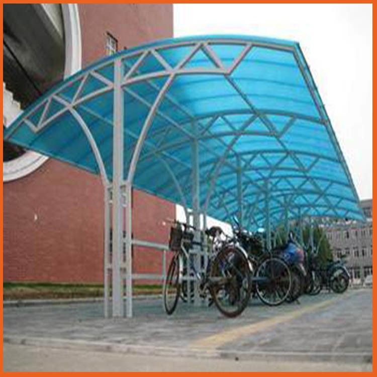 8毫米中空阳光板 杭州聚碳酸酯PC阳光板 自行车棚PC阳光板