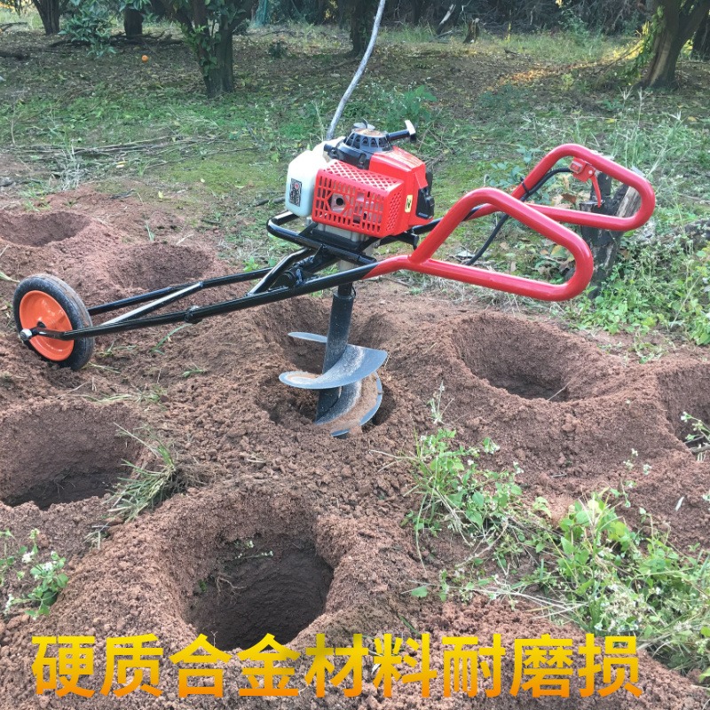 诺源 植树挖坑机 独轮挖坑机 施肥挖坑机