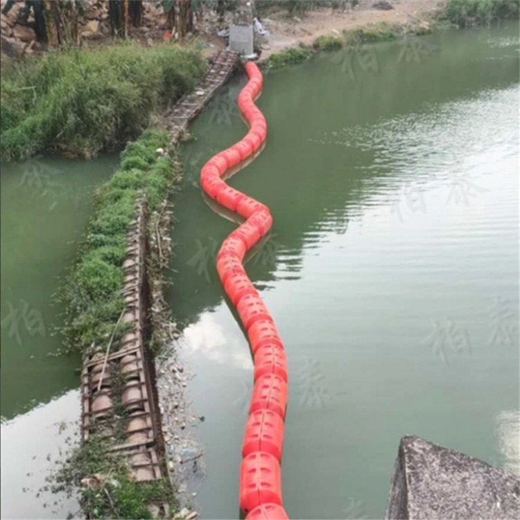 绳索串联浮桶河道浮式拦渣排浮筒供应