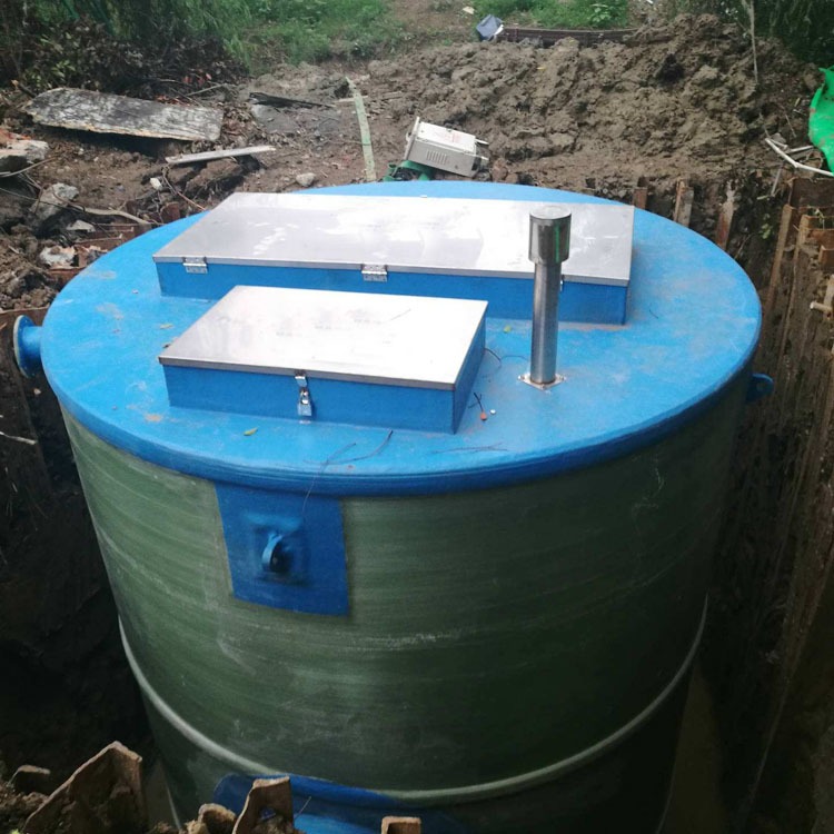 一体提升泵站  污水提升泵站 玻璃钢预制泵站 15吨/天 奥晟特