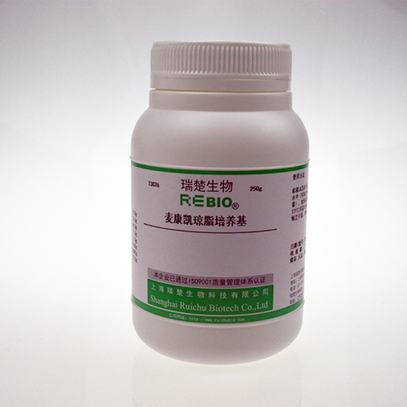 瑞楚生物	麦康凯琼脂培养基 用于大肠埃希氏菌选择性分离 干粉培养基  250g/瓶  T3026 包邮