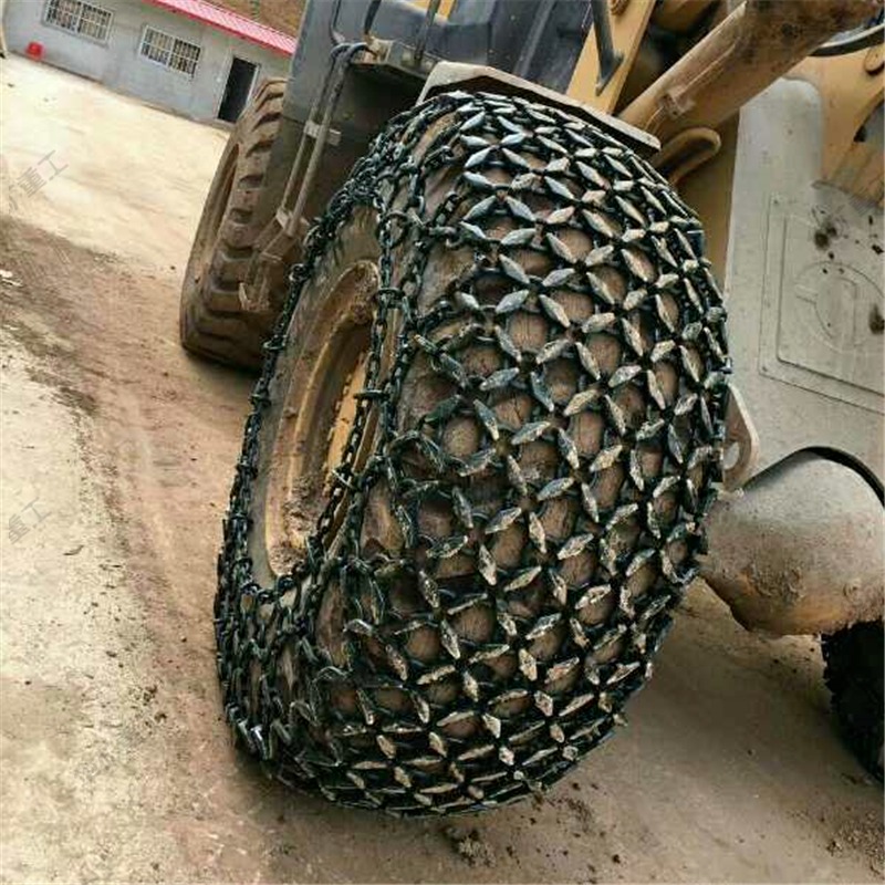包裹严密轮胎保护链 矿用20.5-25轮胎保护链 结实耐用轮胎保护链图片