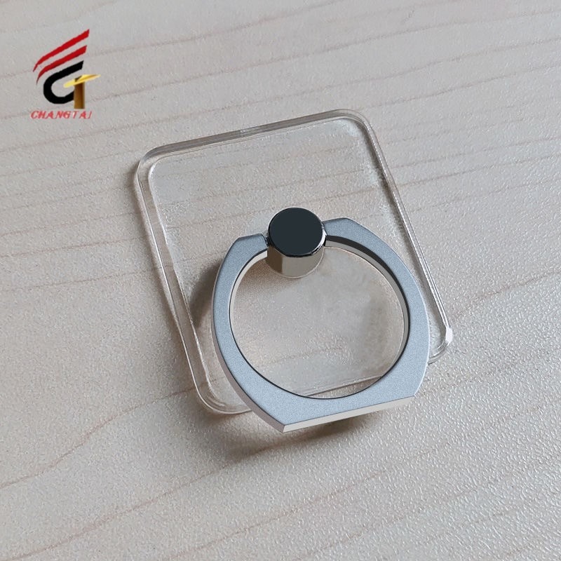 手机指环扣制作厂家 方形指环扣 亚克力指环扣 来图印刷LOGO手机指环支架 昌泰工艺