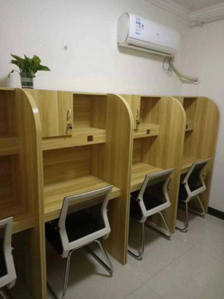 淄博考研班学生用开放式自习桌椅 定做众思创家具